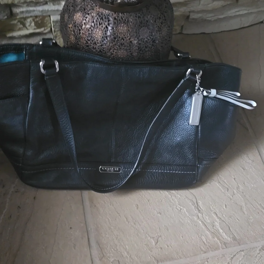 Coach Park Leather shoulder tote - Picture 4 of 9